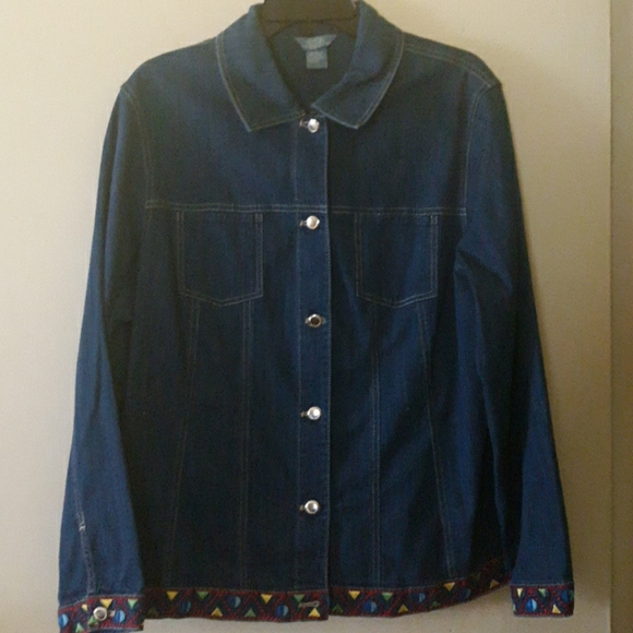 Napa Valley Jackets & Blazers - Napa Valley Embroidered Denim Jacket